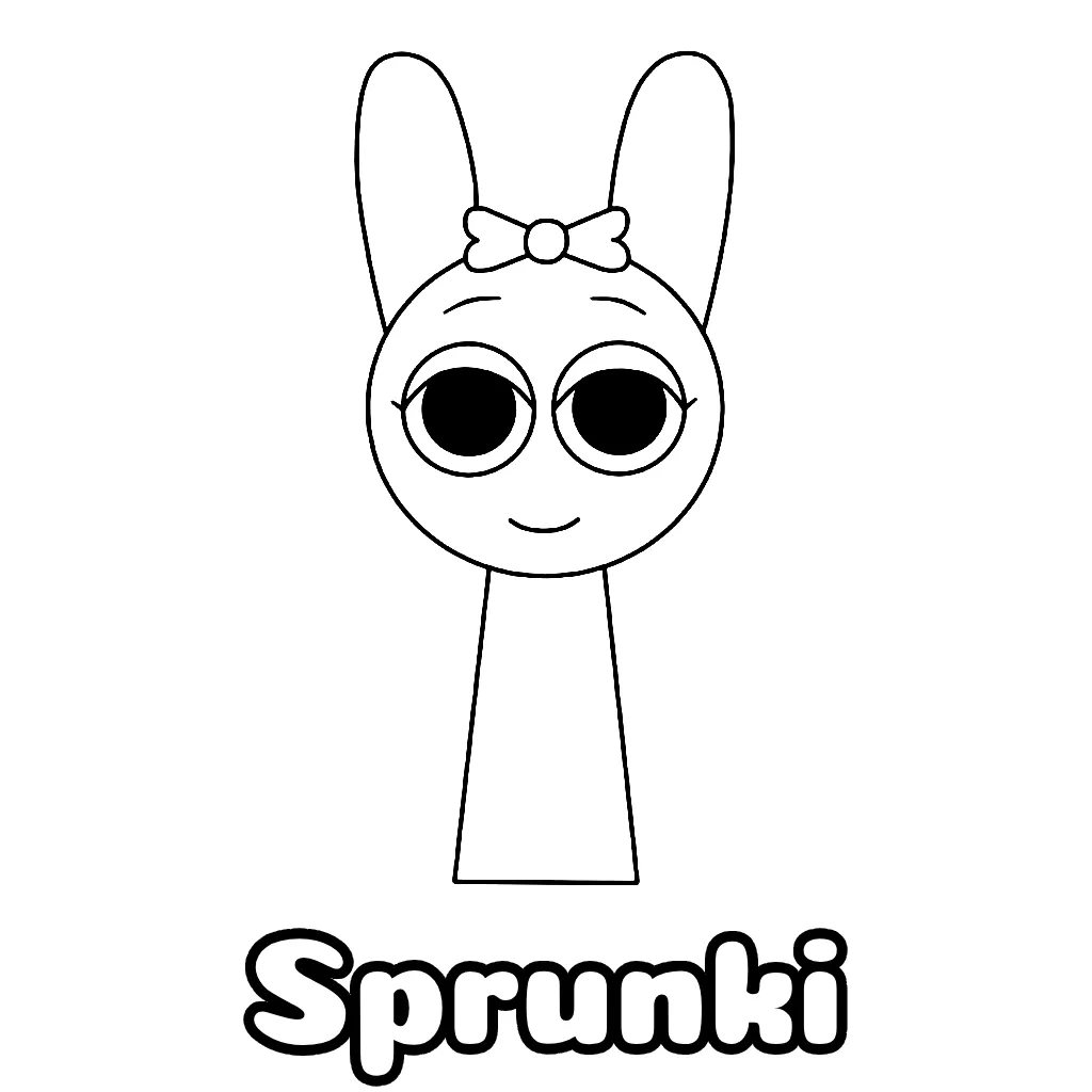 Sprunki Coloring Pages Free Printable PDF