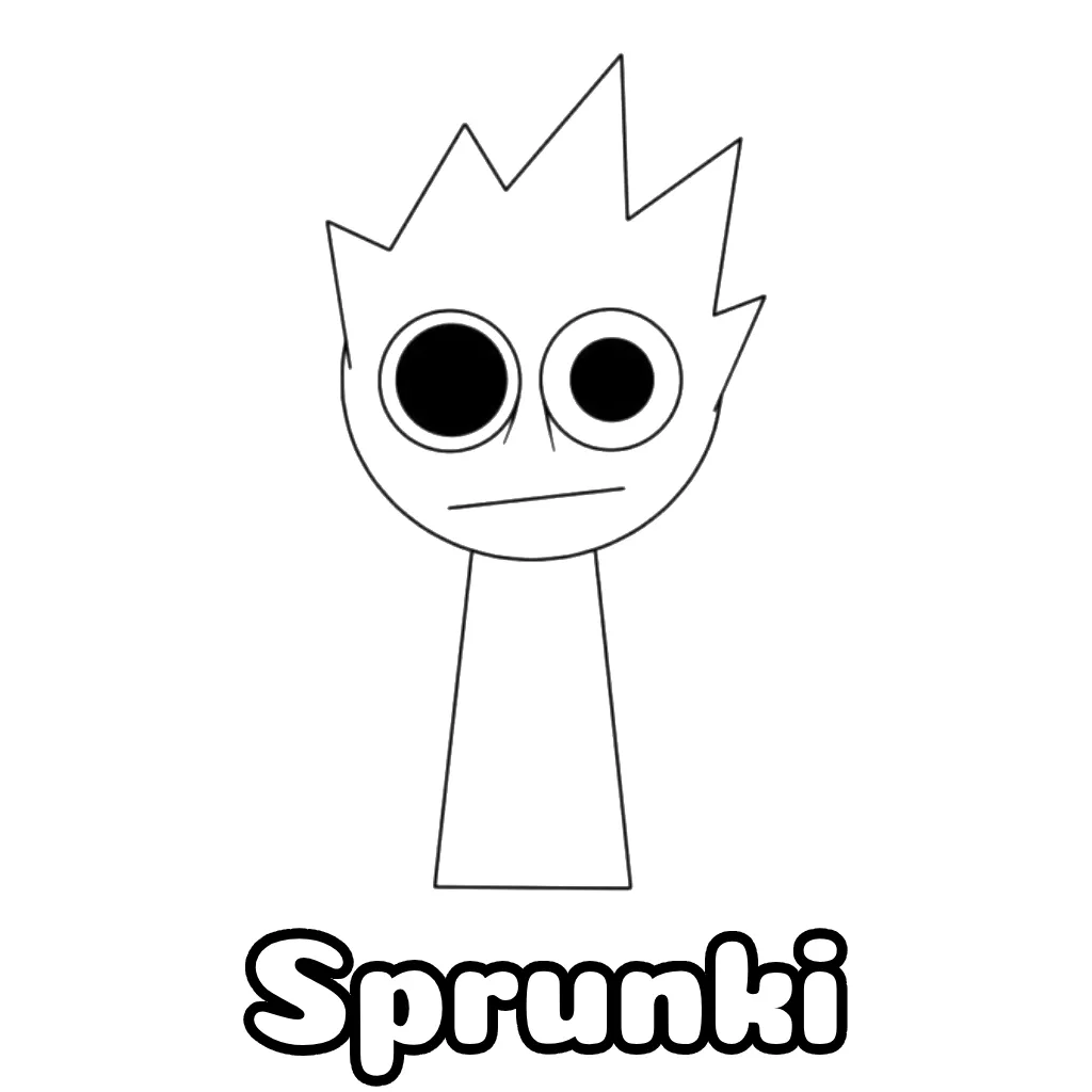 Sprunki Coloring Pages Free Printable PDF