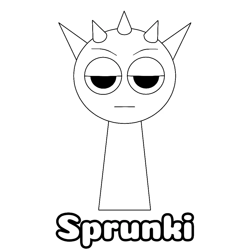 Sprunki Coloring Pages Free Printable PDF