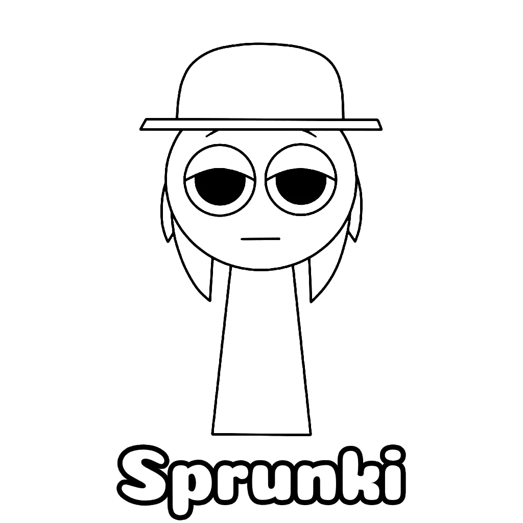 Sprunki Coloring Pages Free Printable PDF