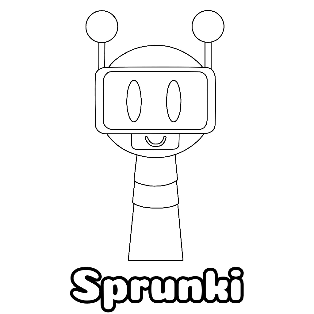 Sprunki Coloring Pages Free Printable PDF