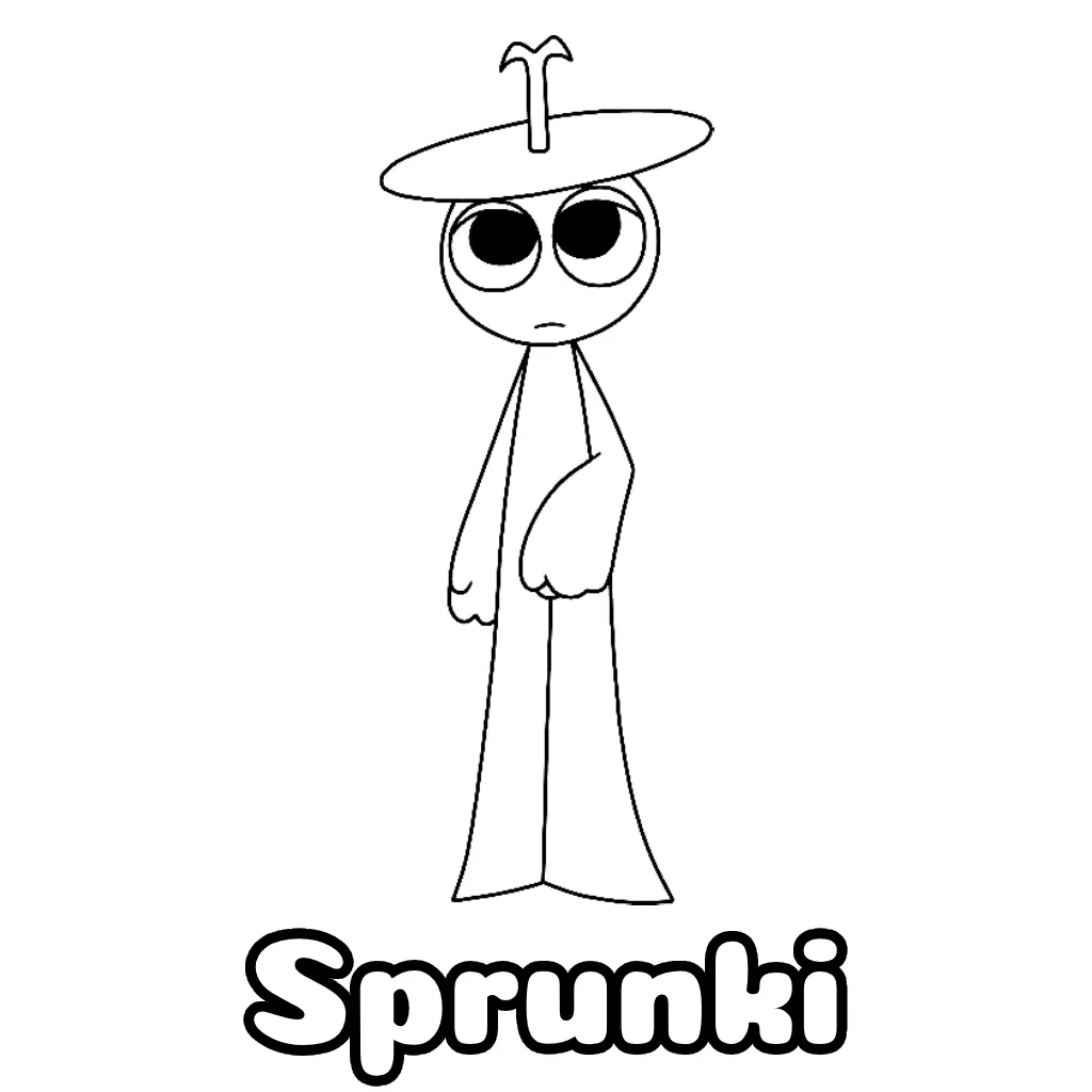 Sprunki Coloring Pages Free Printable PDF