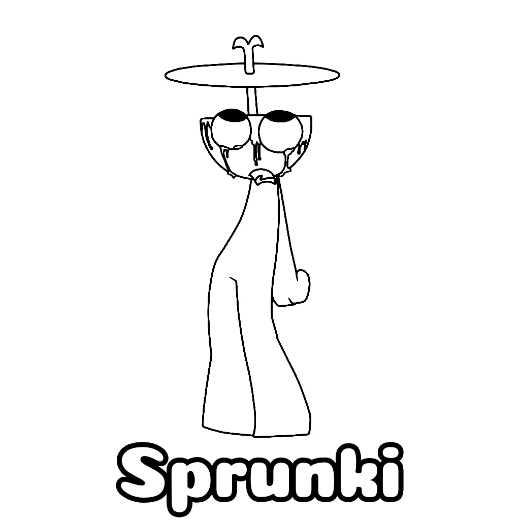 Sprunki Coloring Pages Free Printable PDF