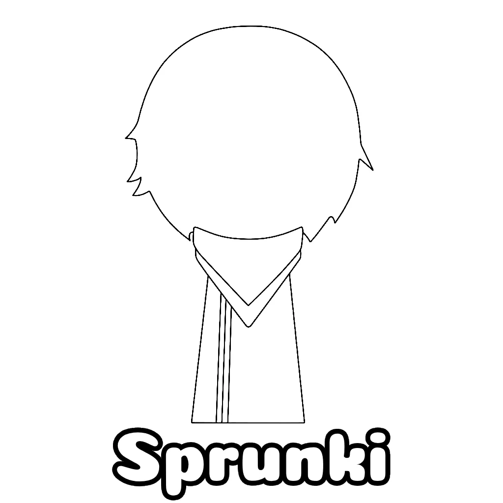 Sprunki Coloring Pages Free Printable PDF