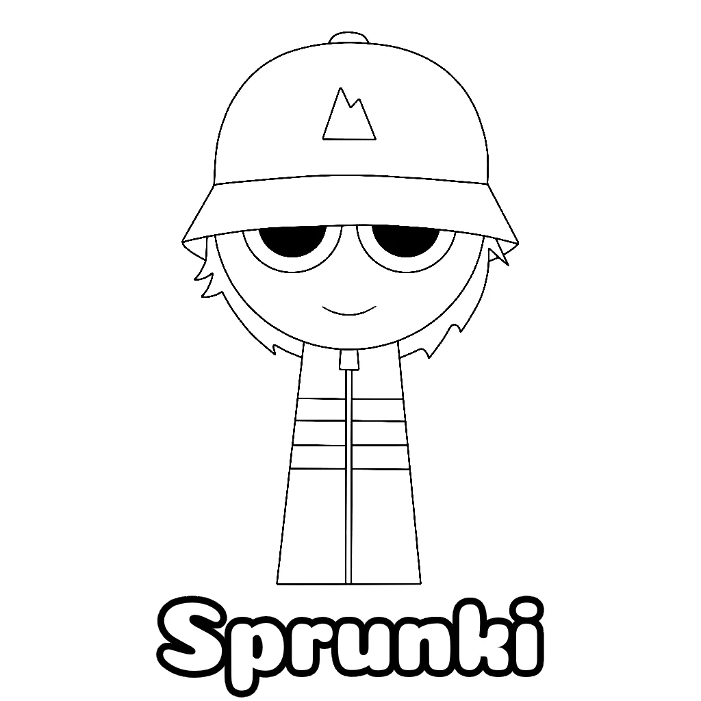 Sprunki Coloring Pages Free Printable PDF