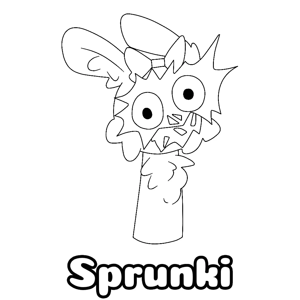 Sprunki Coloring Pages Free Printable PDF