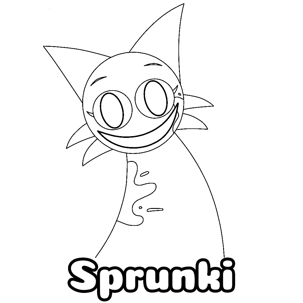 Sprunki Coloring Pages Free Printable PDF