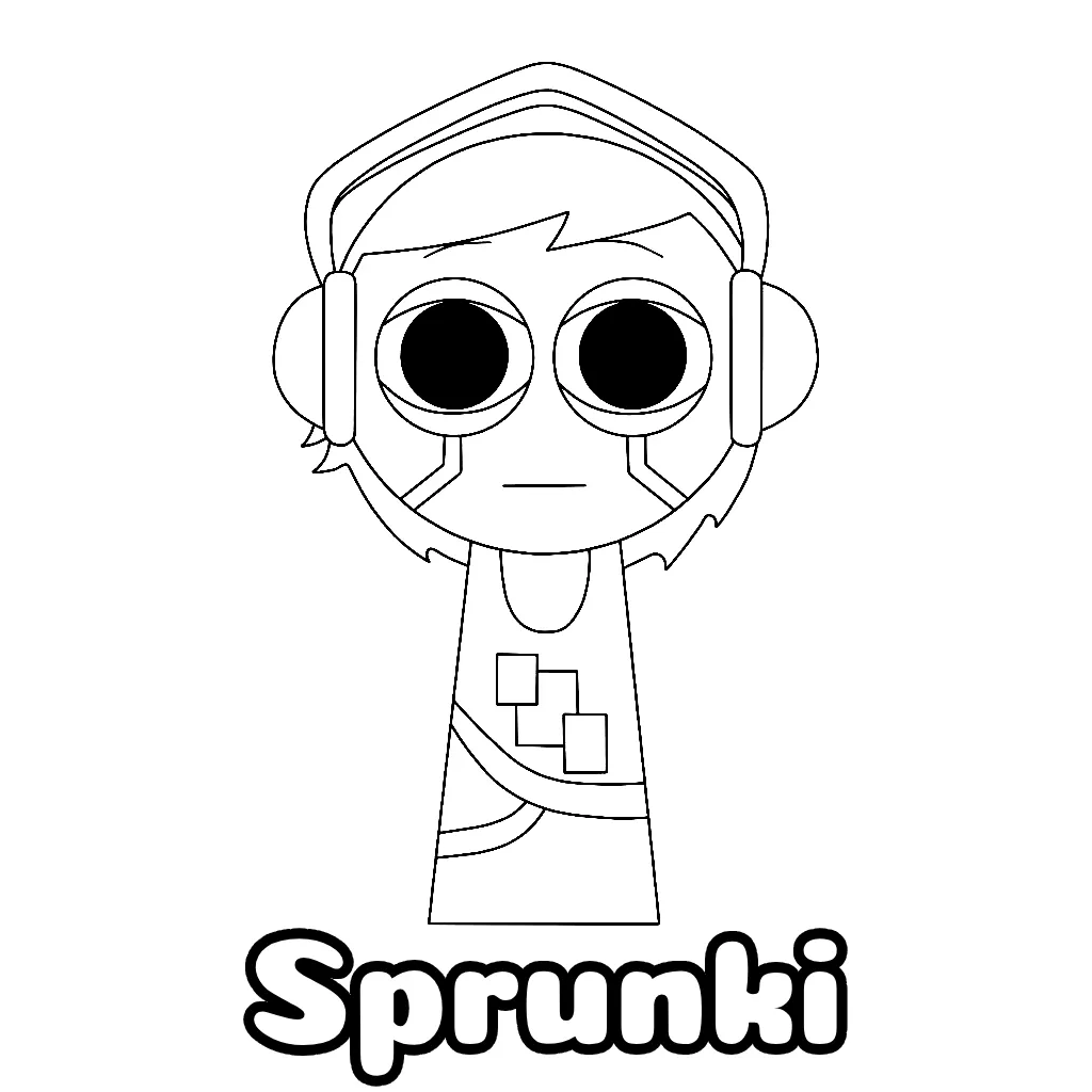 Sprunki Coloring Pages Free Printable PDF