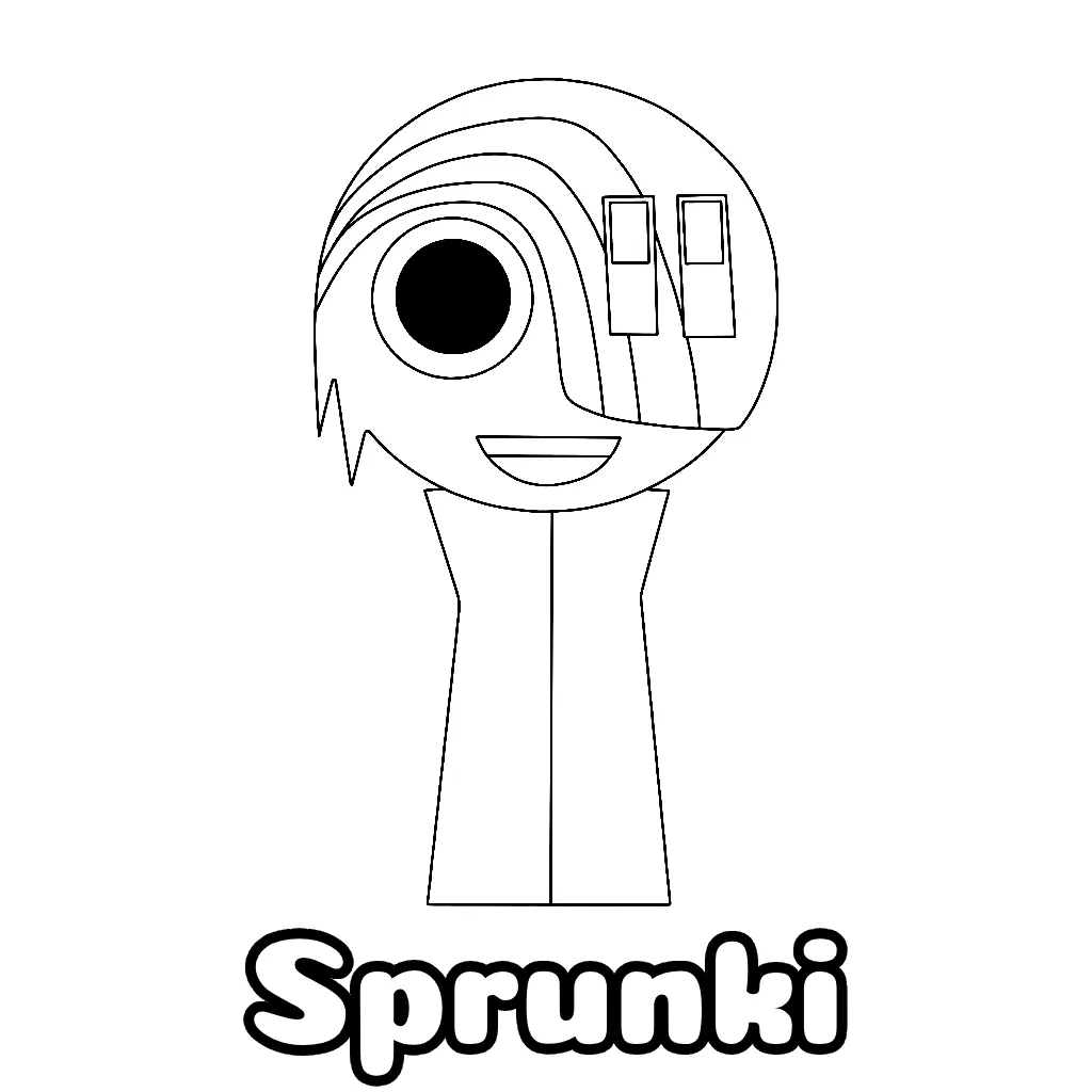 Sprunki Coloring Pages Free Printable PDF