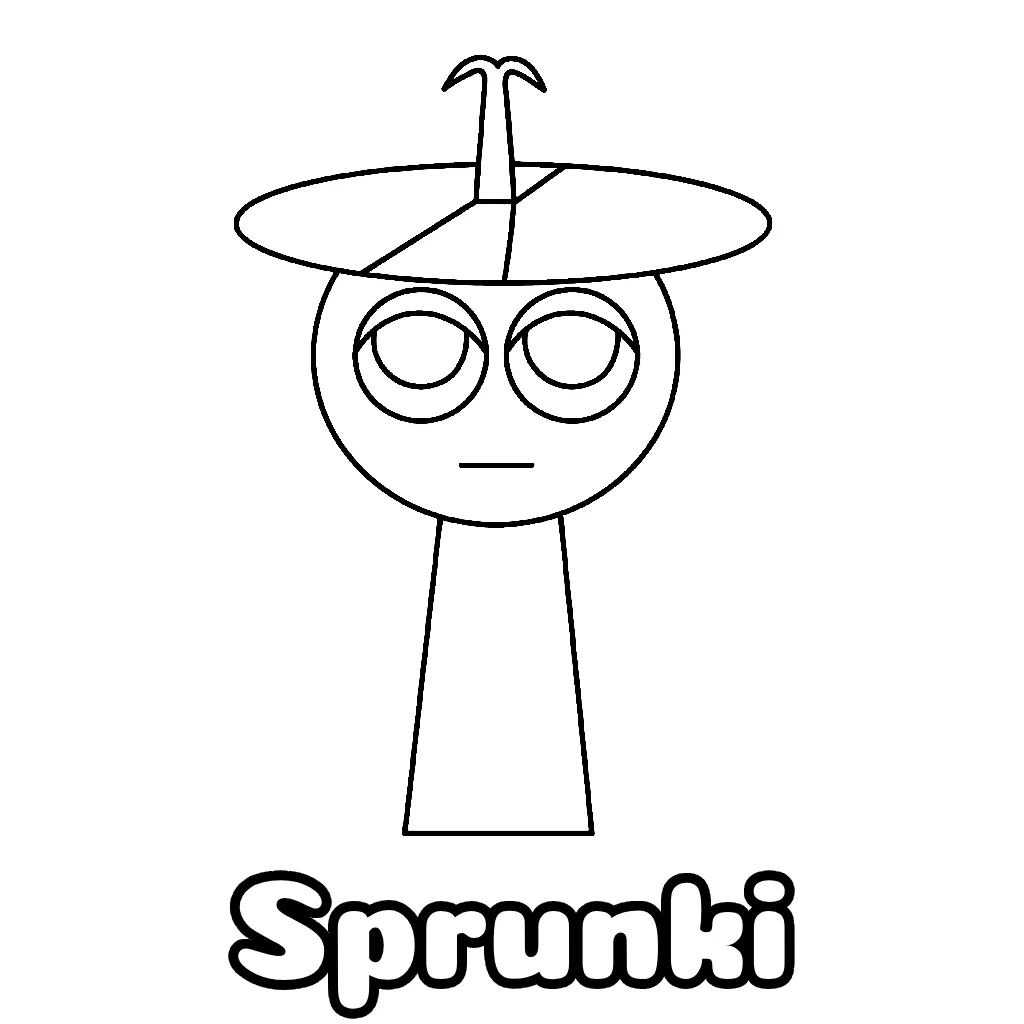 Sprunki Coloring Pages Free Printable PDF