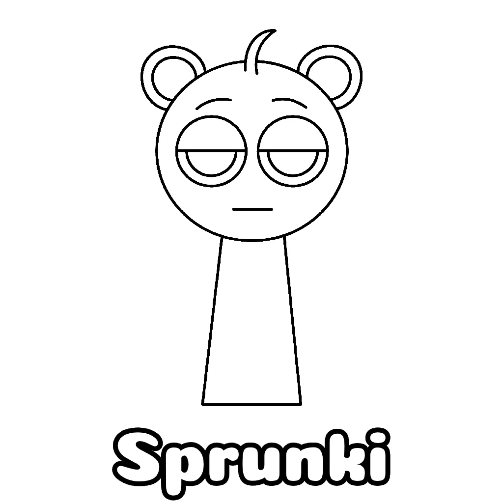 Sprunki Coloring Pages Free Printable PDF