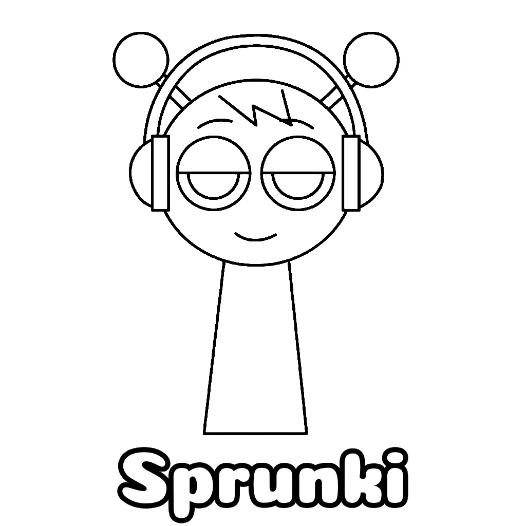 Sprunki Coloring Pages Free Printable PDF