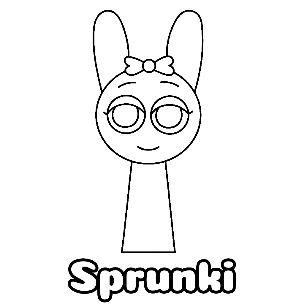 Sprunki Coloring Pages Free Printable PDF
