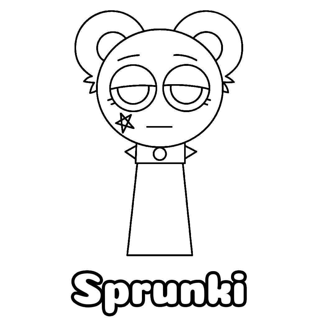 Sprunki Coloring Pages Free Printable PDF