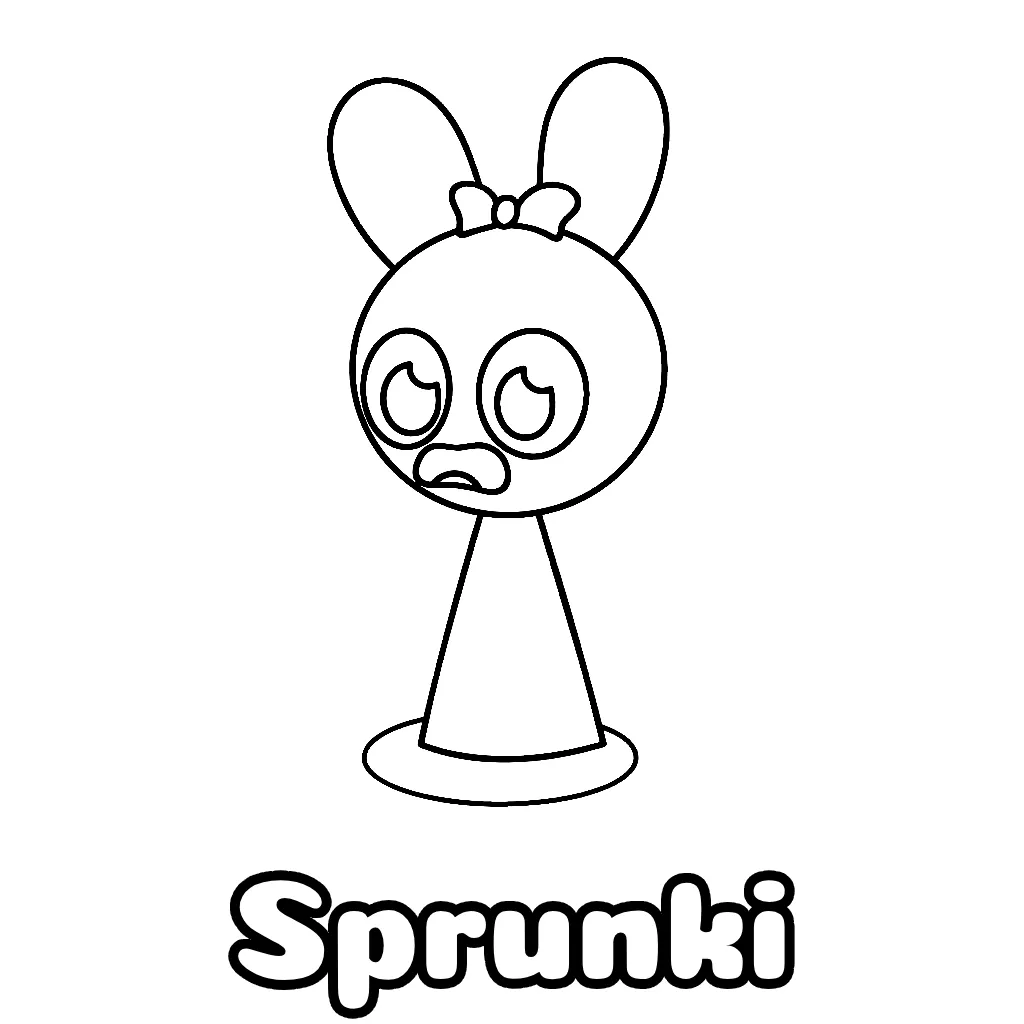 Sprunki Coloring Pages Free Printable PDF