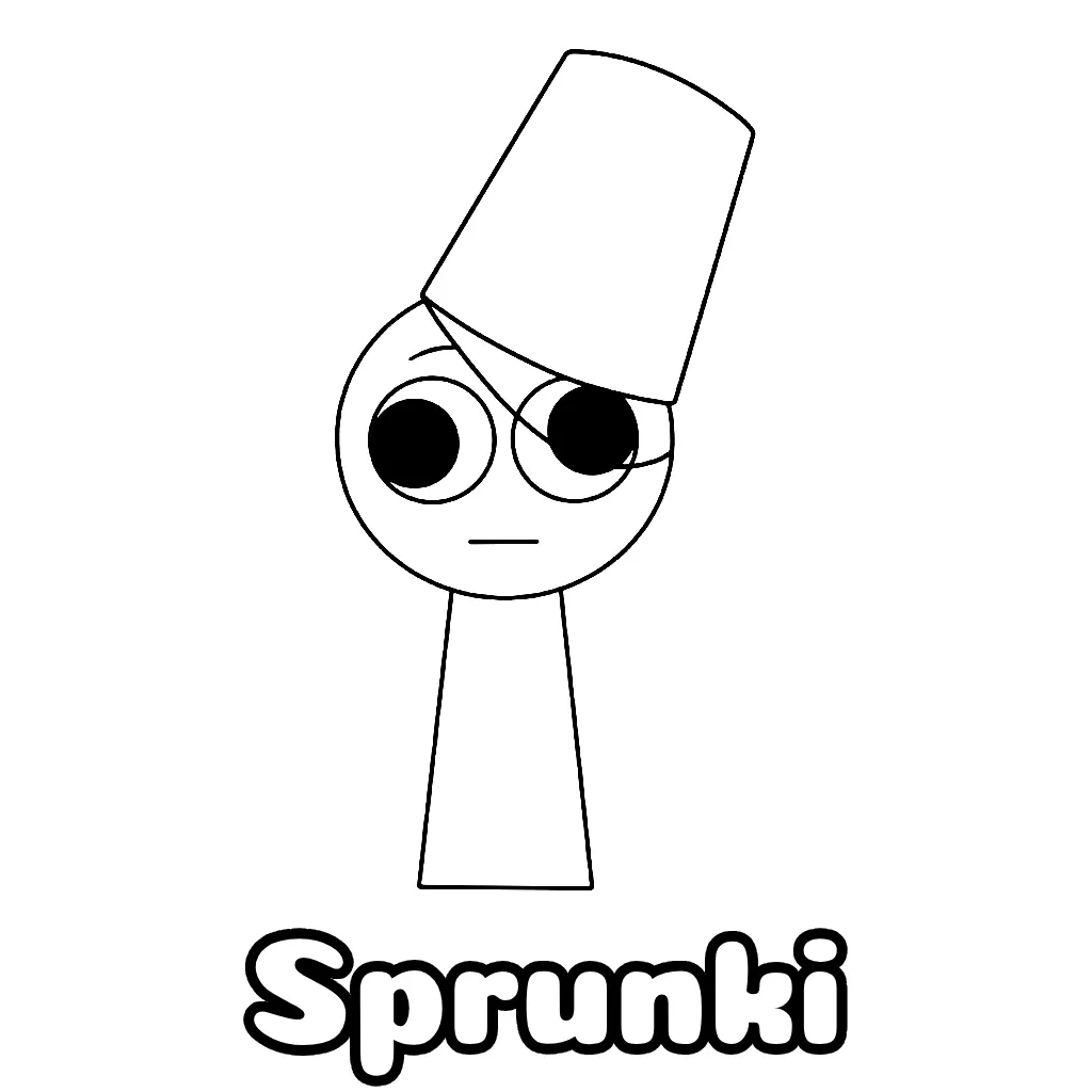 Sprunki Coloring Pages Free Printable PDF