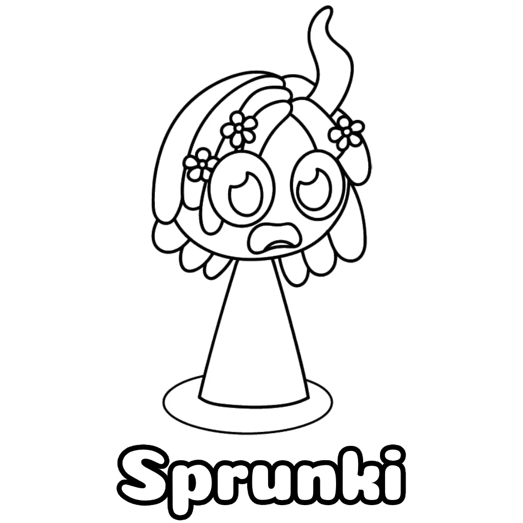 Sprunki Coloring Pages Free Printable PDF
