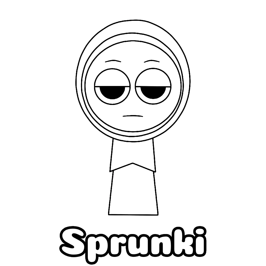 Sprunki Coloring Pages Free Printable PDF
