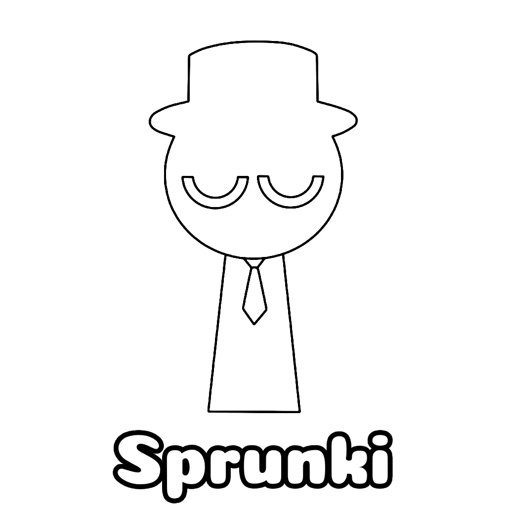 Sprunki Coloring Pages Free Printable PDF