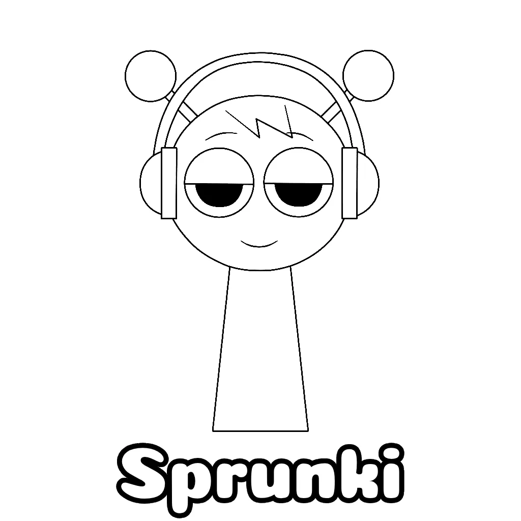 Sprunki Coloring Pages Free Printable PDF