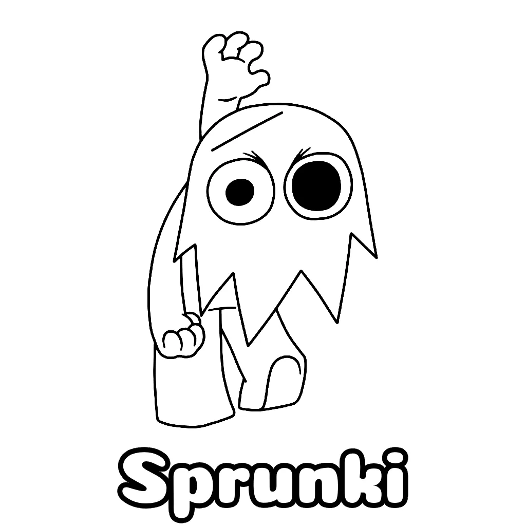 Sprunki Coloring Pages Free Printable PDF